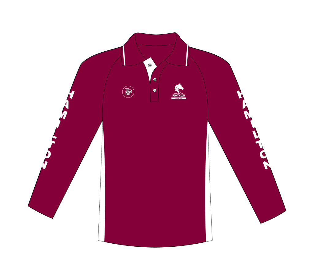 *PREORDER* Kids Long Sleeve Polo | Hamilton Pony Club